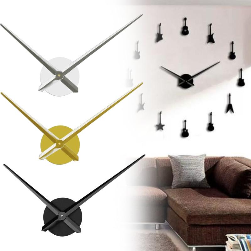 Clock Diy Large Needles Quartz Hour Hands Accessories 3d Wall Clock Decor Home
