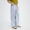 NVG.YOUNG Italian Little Sailboat Men's Loose Straight-Leg Denim Jeans