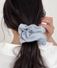 Moyora Diamond Knit Punching Scrunchie [Mute Blue]