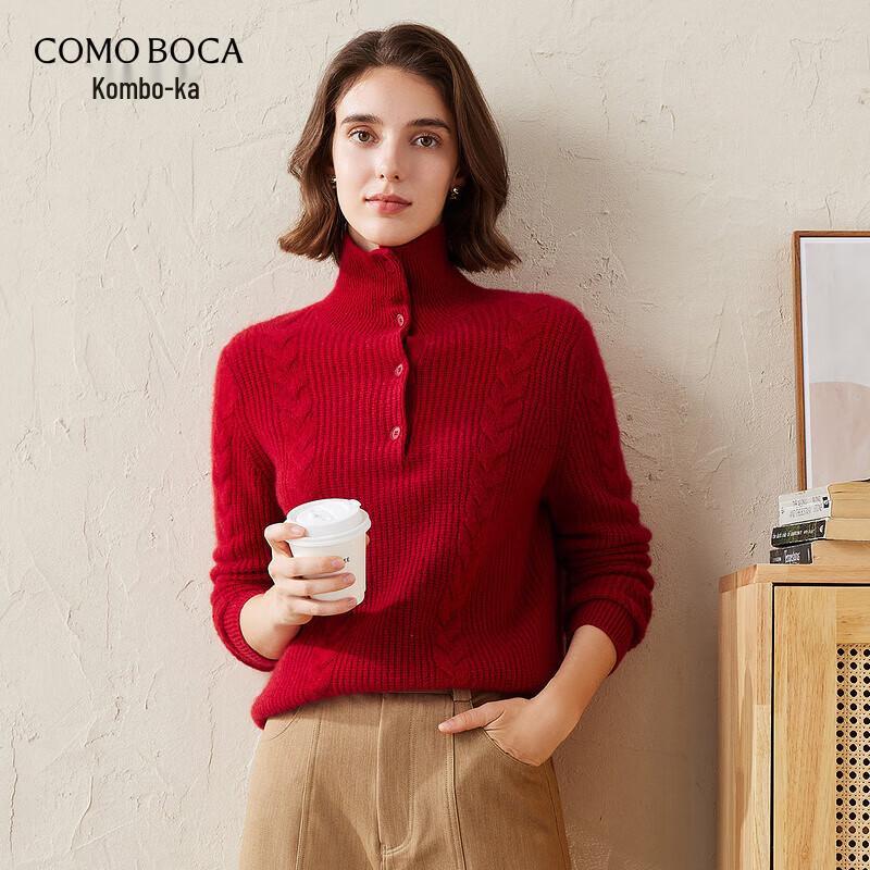 

Komongboka Women s Autumn/Winter Cashmere Cable Knit Sweater XL