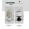 USB modern fabric desk lamp with wire control switch, warm color light, bedroom bedside table decoration light, bedside lamp