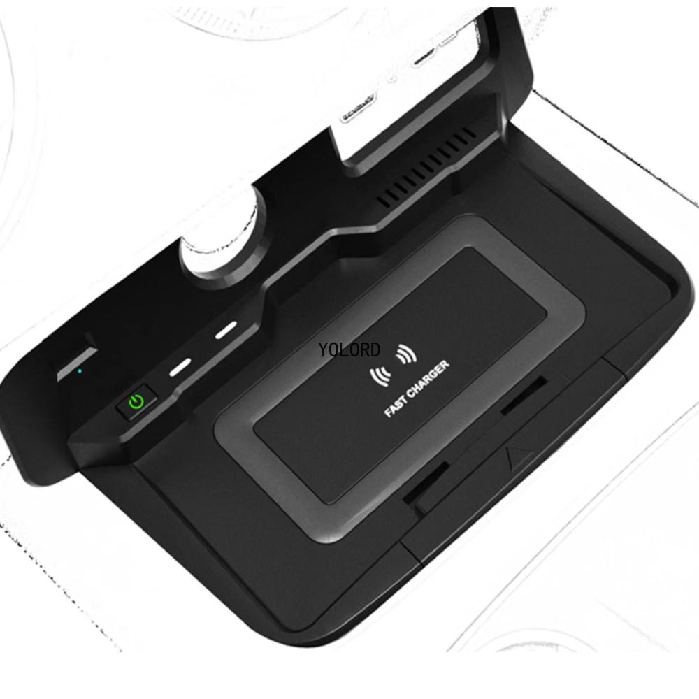 

Автомобильное беспроводное зарядное устройство 15 Вт для GWM WEY Tank 300 2021-2023, зарядная пластина, держатель телефона, быстрая зарядка, аксессуары, тюнинг интерьера чёрный