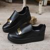 Fashion 2025 Autumn New Thick Soled Fashion Shallow Mouth Casual Single Shoes for Women's Comfortable  Versatile Slip on Chunky Sneakers