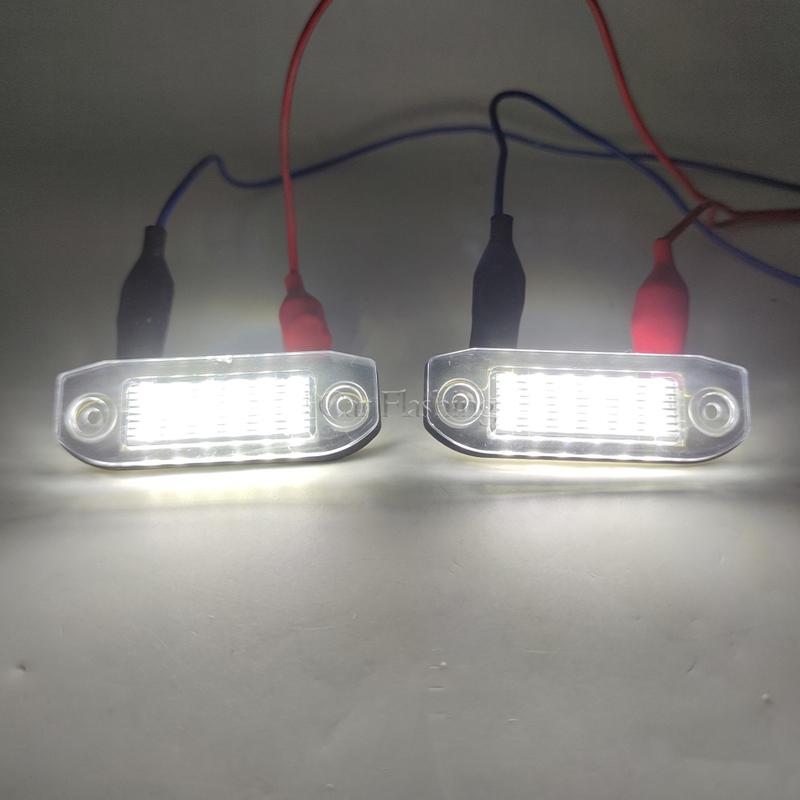 White LED light Error Free Number License Plate Lights for Volvo S80 XC90 S40 V60 XC60 S60 C70 V50 XC70 V70 LED Tag Lights