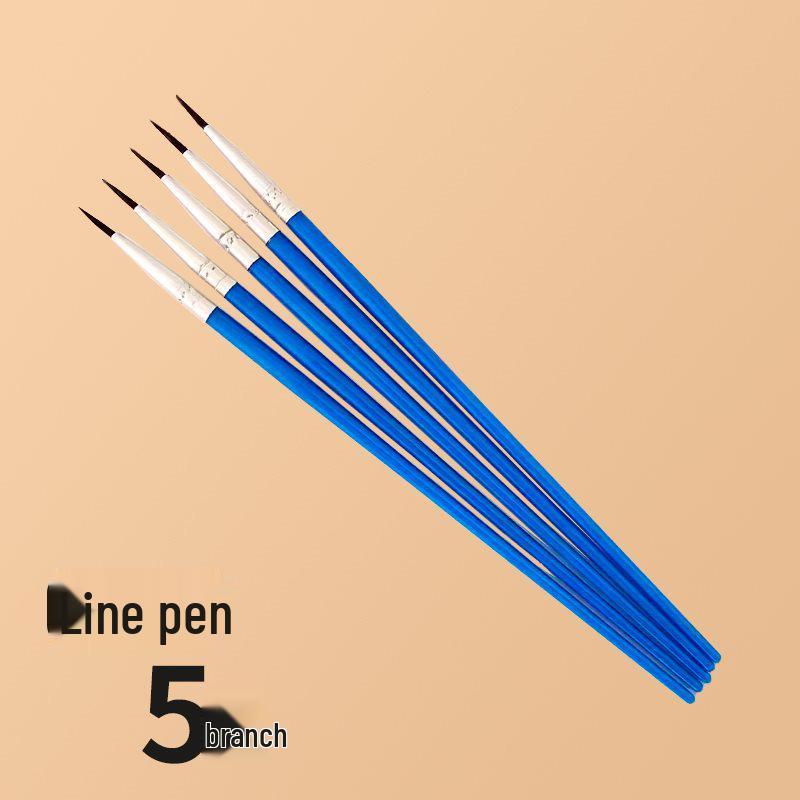 Flat Nylon Brush Set: Oil, Watercolor, Gouache, Acrylic - Ideal for Art, Painting, and Outlining.