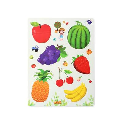Ariatians Two Sculptures Magnet Puzzle Fruit, 1 Set, 12 Pieces, Korea Best Toddler Puzzle