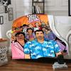 1pc Grand Theft Auto Soft Flannel Blanket with Designer Print A Cozy Blanket for All Seasons, Perfect for the Couch, Bed, Office