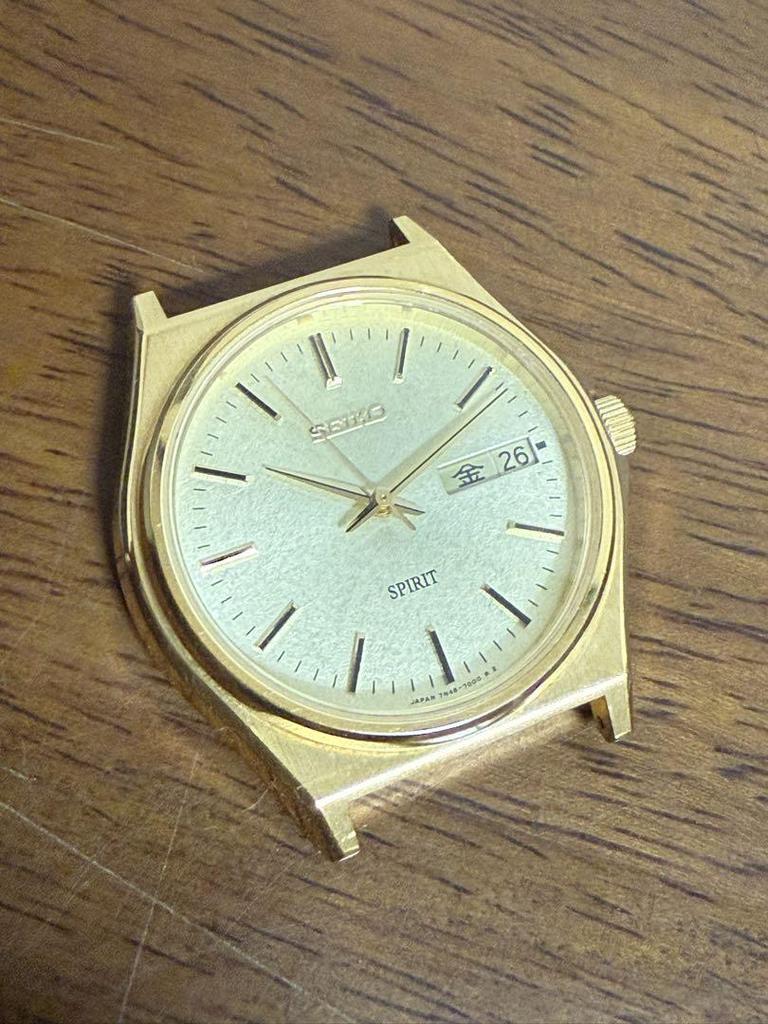 [USED] SEIKO 7N48-7000 Spirit Polished Watch with Replaced Battery