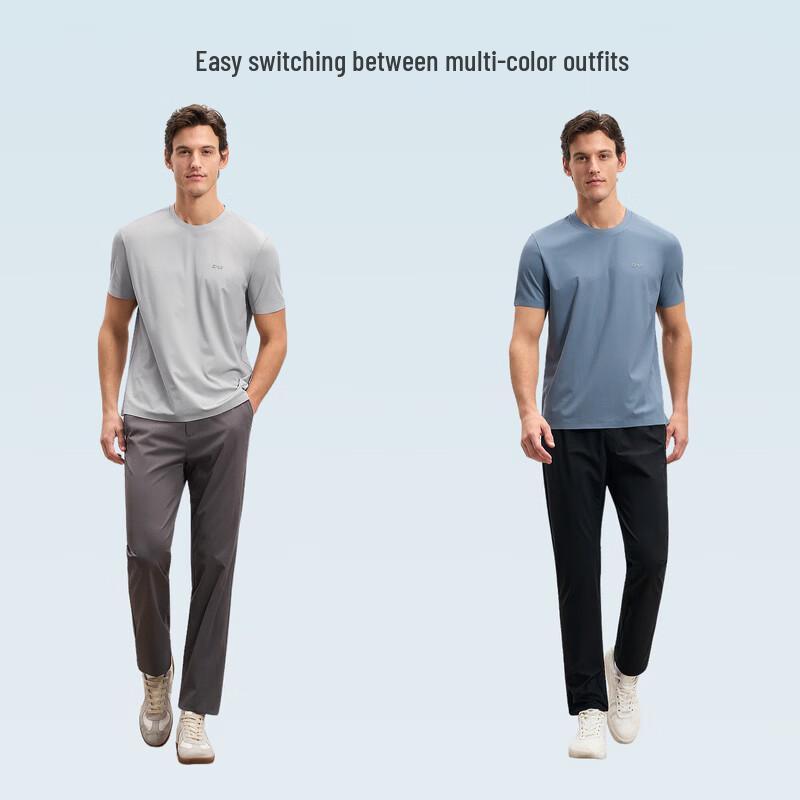 EMZ Men's Cooling Stretch Short-Sleeve T-Shirt