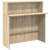 VidaXL Reception Desk Sonoma Oak 100x50x103.5 Cm Engineered Wood, Reception Counter, Salon Reception, Counter 859026