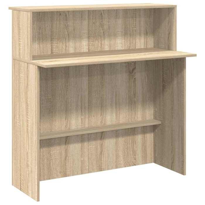 VidaXL Reception Desk Sonoma Oak 100x50x103.5 Cm Engineered Wood, Reception Counter, Salon Reception, Counter 859026