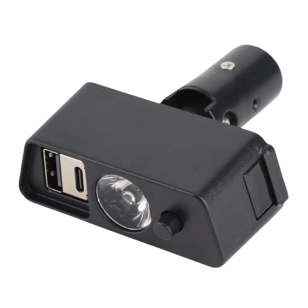Electric Wheelchair Light 3 Pin XLR Head USB Charging Adjustable Angle LED Power Wheelchair Lighting Controller