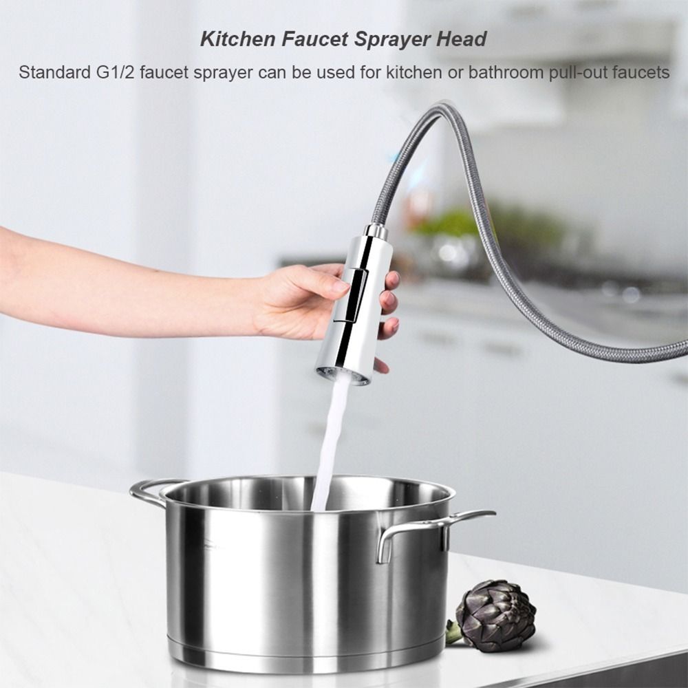 Ausziehbarer Wasserhahn Brausekopf G1/2 Schnittstelle Brausekopf Langlebige Brausedüse Spüle