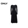 ONLY Women's 2025 Winter Faux Two-Piece Round Neck Long Sleeve A-Line Dress