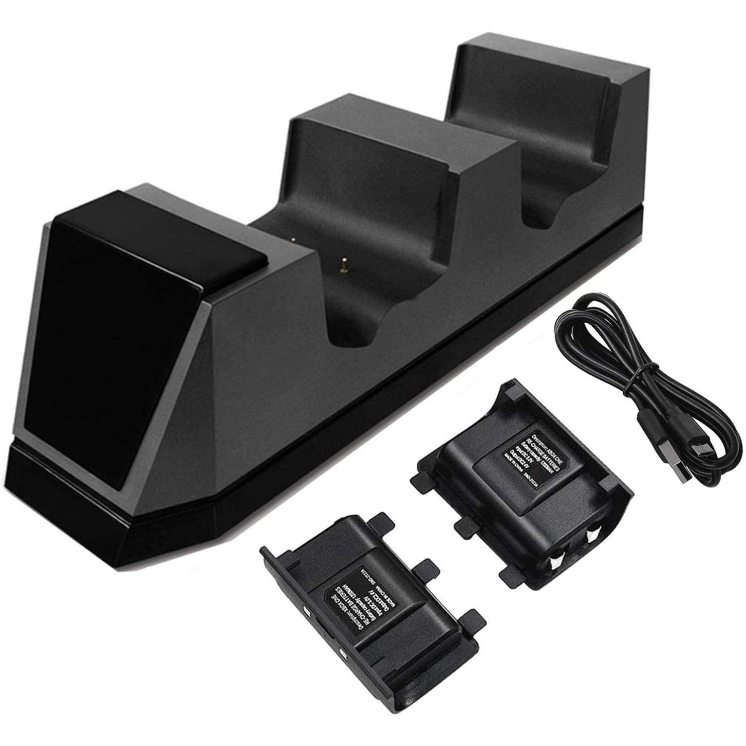 

Зарядное устройство для контроллера, аккумуляторная батарея для Xbox One, Xbox One X, Xbox One S, 2 шт. батареи Package:9*25.5*6.1cm чёрный