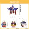 American Independence Day Wooden Welcome Sign Decorative Lighted Home Decor