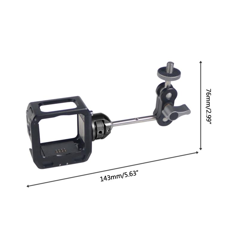 For Action 2 Action Camera Protective Frame Aluminum Alloy  Cage Cold Shoe For Action 2 Action Camera Accessories