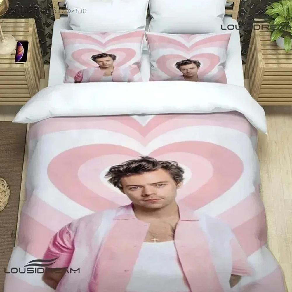 Zanger H-Harry-Styles Beddengoed Sets Exquise Beddengoed Set Dekbedovertrek Beddekbed Set Beddengoed Set Luxe Verjaardagscadeau