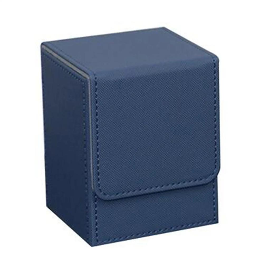 100+ PU Deck Box Large Capacity Container Collection Sleeved Card Case PVC Trading Card Holder Board Game MTG 104x83x80mm