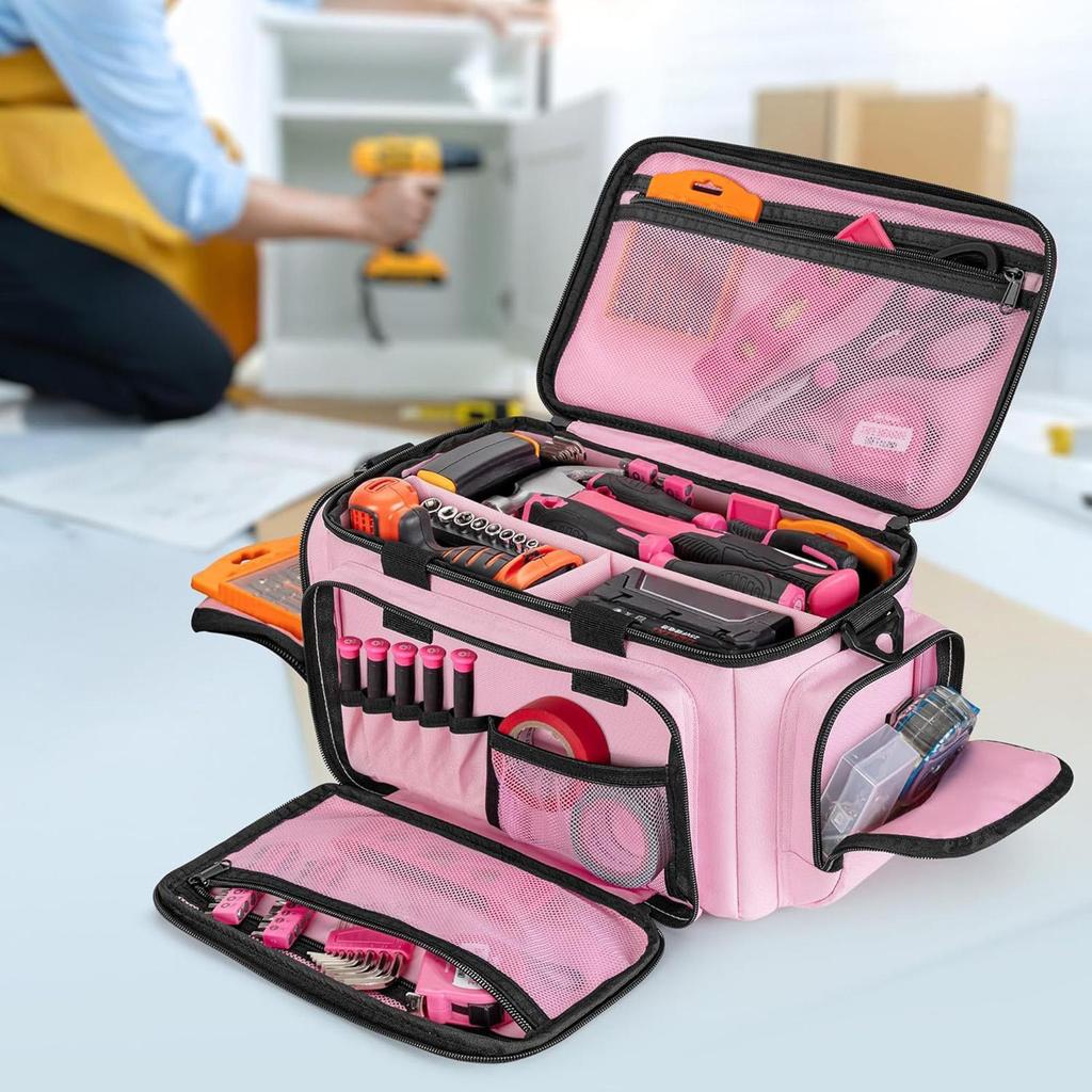 Werkzeugtasche Strapazierfähiger Reißverschluss Tragebeutel Klempnerwerkzeugtasche Für Tischler Handwerker Klempner Gartenarbeit Bohrer Messbänder