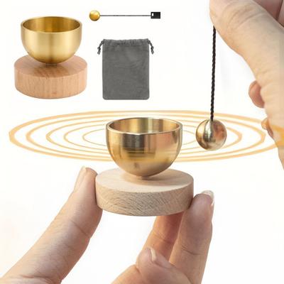 Mini Singing Bowl Set Easy To Use Copper Meditation Sound Bowl Yoga Meditation Relaxation Stress