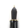 Excellent PERIKAN Fountain Pen Souvern Big Toledo Cap Type Black Gold 18K Used