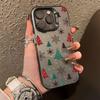 Christmas Tree Snowman Phone Case For iPhone 17 Pro Max Case iPhone 16 13 12 11 14 15 Pro Max Silver IMD Shockproof Bumper Cover