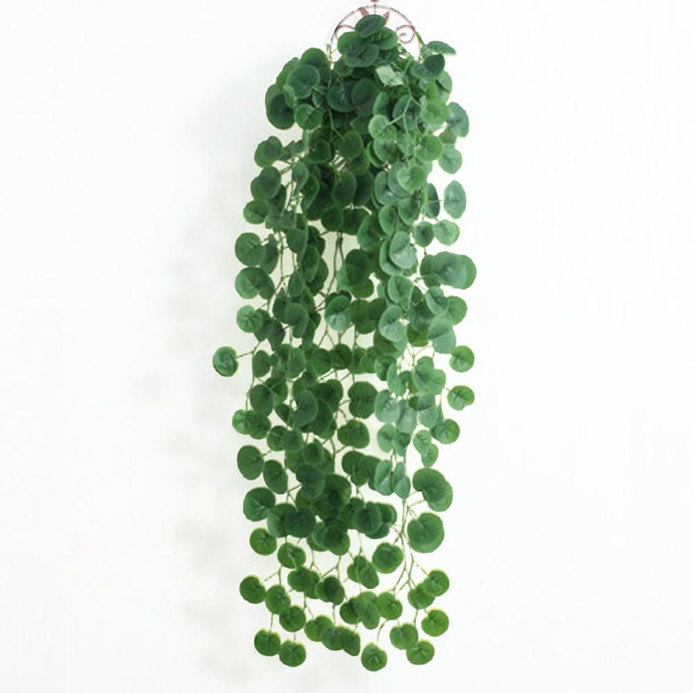 2Pc 90Cm Artificial Hanging Plant Greenery Vine Leaf Garland Begonia Leaf Rattan