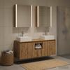 Bathroom Cabinet Set 5 pcs Artisan Oak Wood Based Material