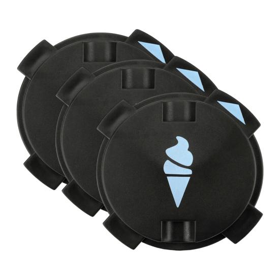 1/2/3/4Pcs Dustproof Seal Lid Fits for Ninja NC701 Ice Cream Maker Keeps Ice Cream Clean Easy to Install Ice Cream Pattern Machine Dust Cover