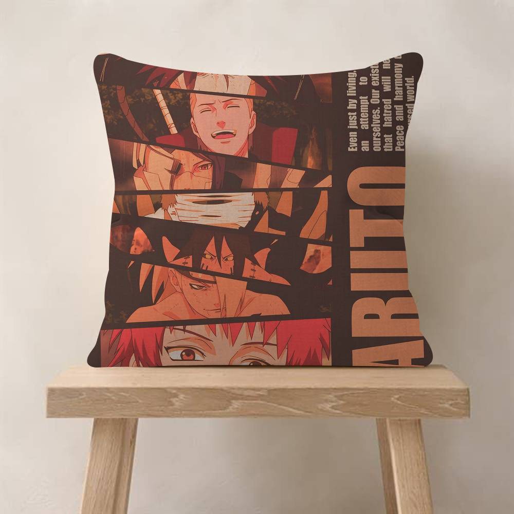 Anime Nnarutoss Pillow Cushion Cover Pillowcase Living Room Sofa Home Decor Customized