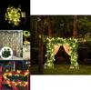 Vibrant Solar Powered Led Ivy String Lights With Lifelike Green Leaves For Cozy Outdoor Spaces