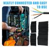 127pcs Heat shrink Tubing Thermoresistant Tube 2:1 Wrapping Kit Electrical Connection Wire Cable Insulation Sleeves