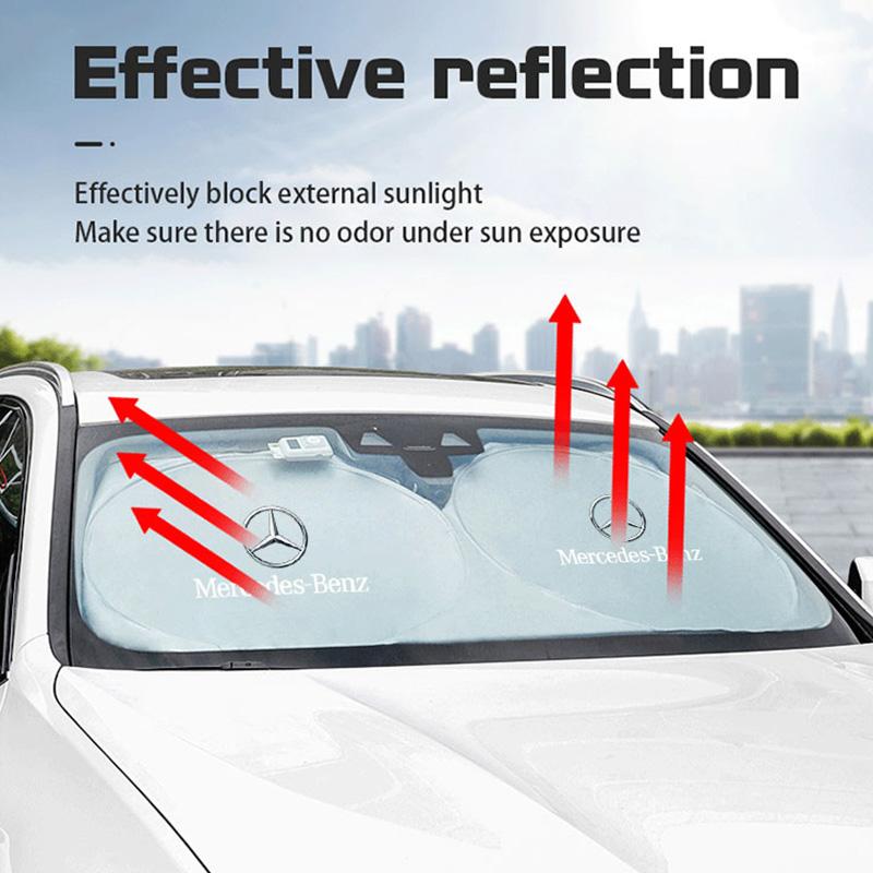 Car Windshield Sun Visor UV Sunshade Protection Shield For Mercedes Benz AMG GLE GLS CLA CLE GLC CLS GLA W223 W213 W206 W464 BH1