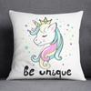 Cartoon Pink Unicorn Collection Pillow Gift Home Office Decor Pillow Bedroom Sofa Car Cushion Cover Pillowcase