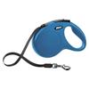 Laisse enrouleur FLEXI New CLASSIC - Taille M - 5m - Bleu pour chien jusqu'a 25kg