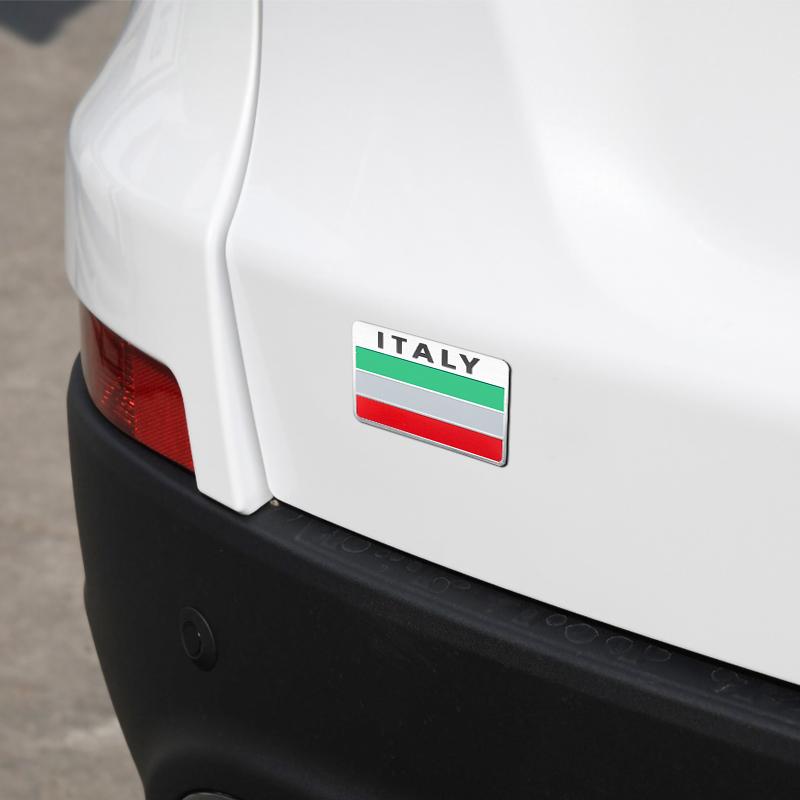 Emblemă Styling Auto 3D Aluminiu Logo Italia Autocolante Drapel Decor Accesorii Pentru Fiat 500 Abarth Punto Panda Bravo Tipo Ducato