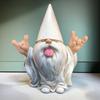 White-Bearded Dwarf Resin Statue Home Garden Decoration Cartoon Dwarf Desk Ornament Craft Collectible Outdoor Decor