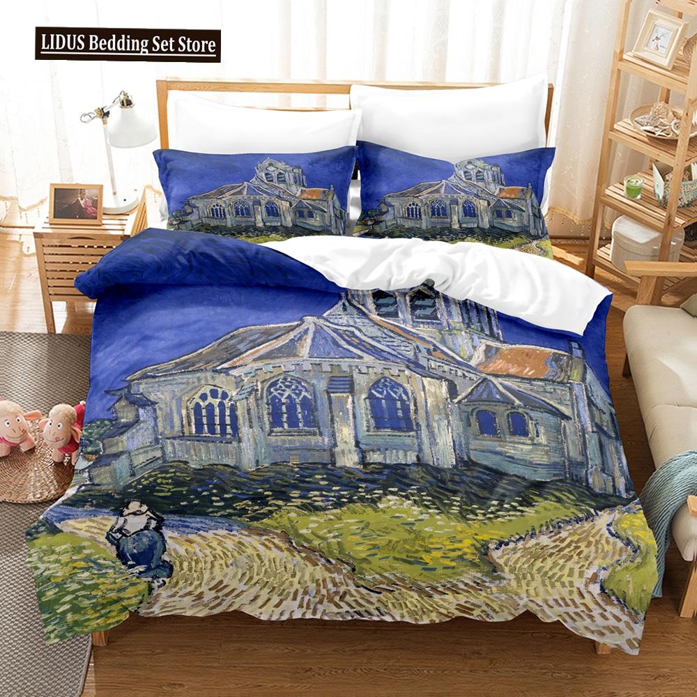 Almond Blossom By Van Gogh Duvet Cover Set Floral Flower Bedding Set For Girl Nordic Comforter Cover Queen King Size Bedding Set