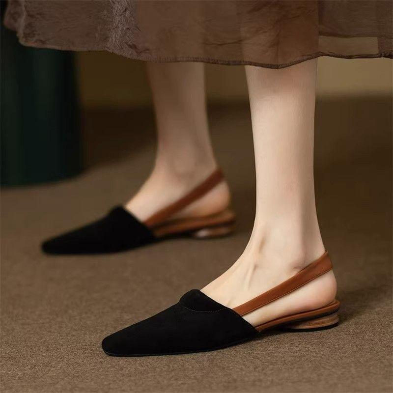 Fashion Mules Women's Sandals Sexy Dress Shoes Black One Word Sabot Ladies Sales 2024 Trending Shoe Premium And Low Price Casual