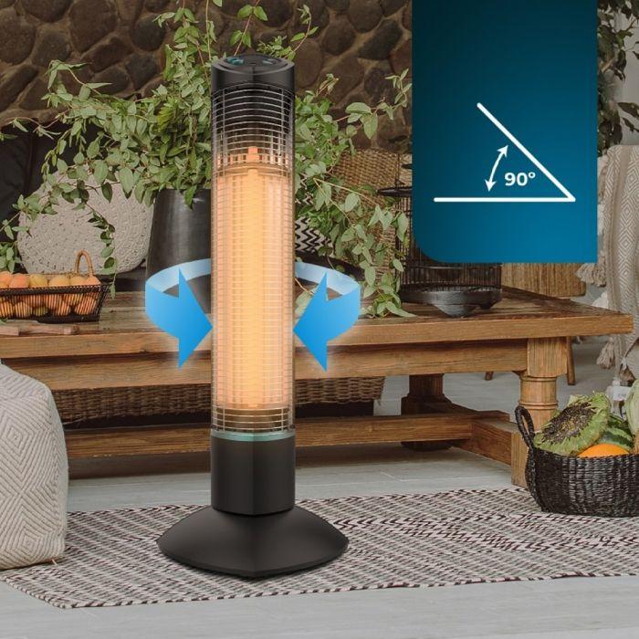 Outdoor Heater - Cecotec - ReadyWarm 1000 Power Tower - 1000 W - Halogen - IP55