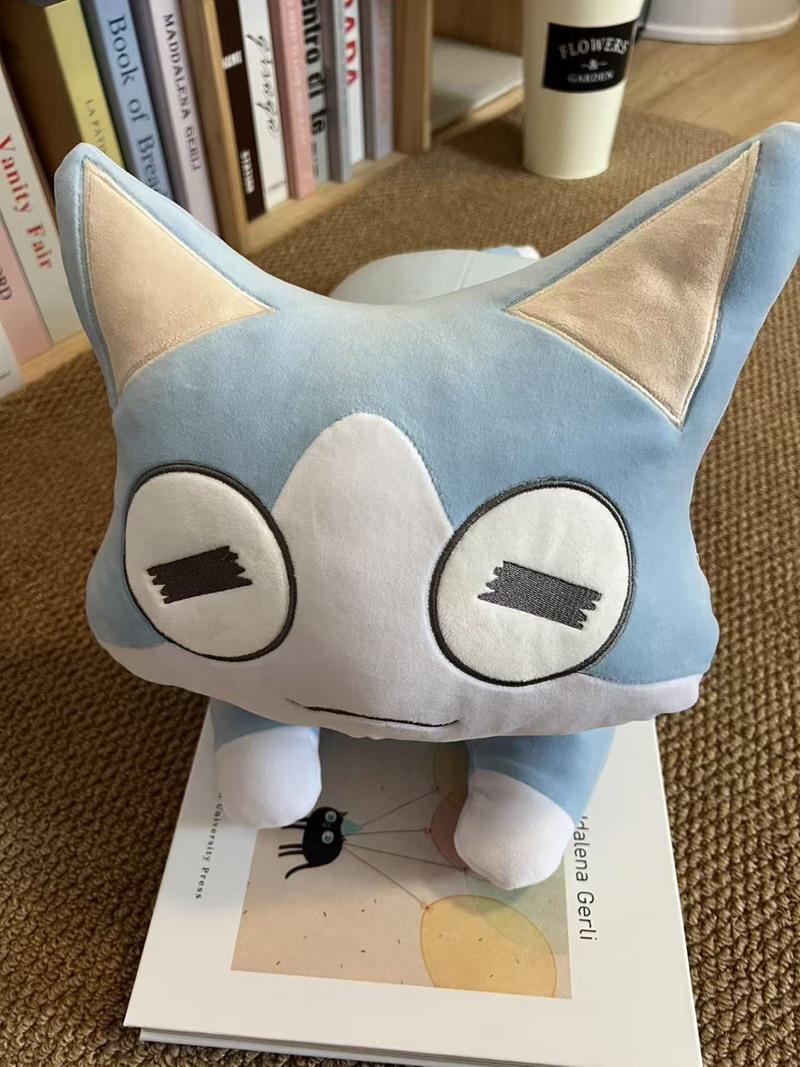 45x30cm Kawaii Toro Kat Pluche Speelgoed Grappig Kattenkussen Gevuld Zacht Bankkussen Verjaardagscadeau voor Kinderen