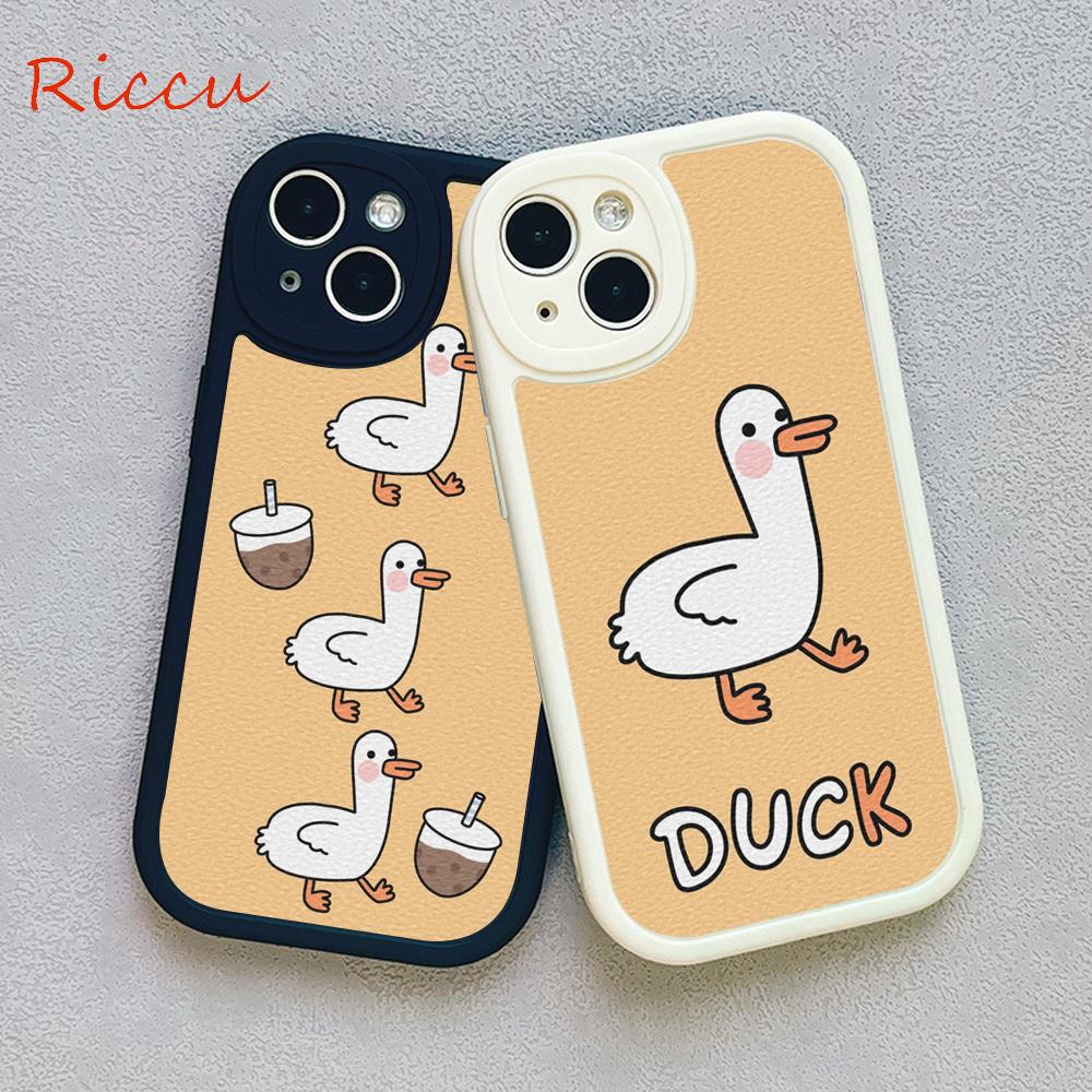 Huse de telefon cu pictură în ulei de rață de desene animate pentru Iphone 14 13 11 12 Pro MAX 13 12 MiNi 7 8plus 14 13 11PRO X XS 12 11 XR Huse din piele de miel