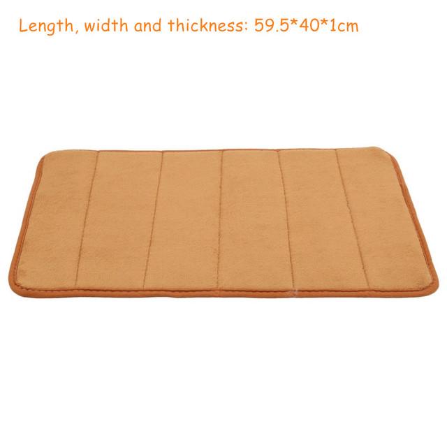Covorașe de baie din spumă absorbantă de apă în formă de U, covoraș de toaletă, baie, fleece coral, covor anti-alunecare, podea de toaletă, decor pentru casă, de uz casnic