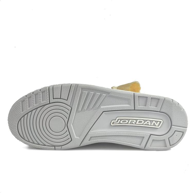 Jordan Courtside 23 Cushioning Slip Resistant Mid top Vintage Basketball Shoes Men's Gray Brown HQ1192-101(Team352-)