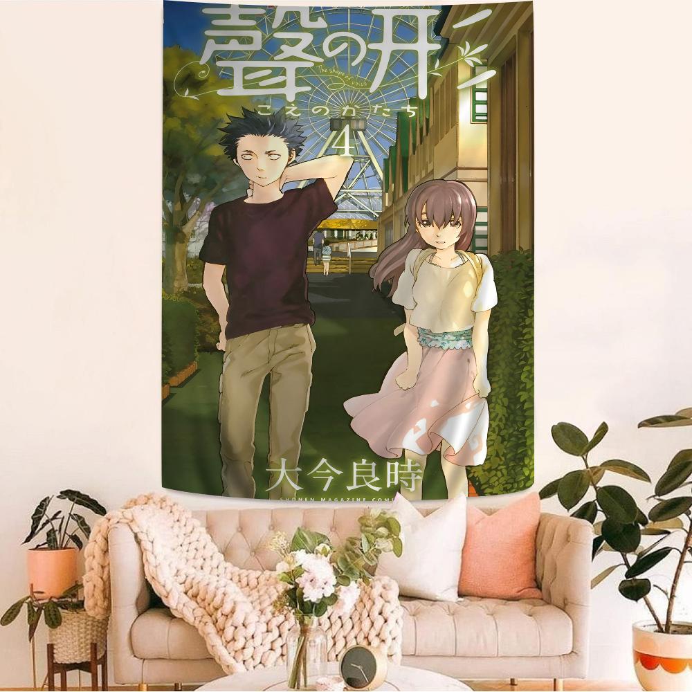 A Silent Voice Cartoon Tapestry Wall Hanging Decoration Household Home Decor