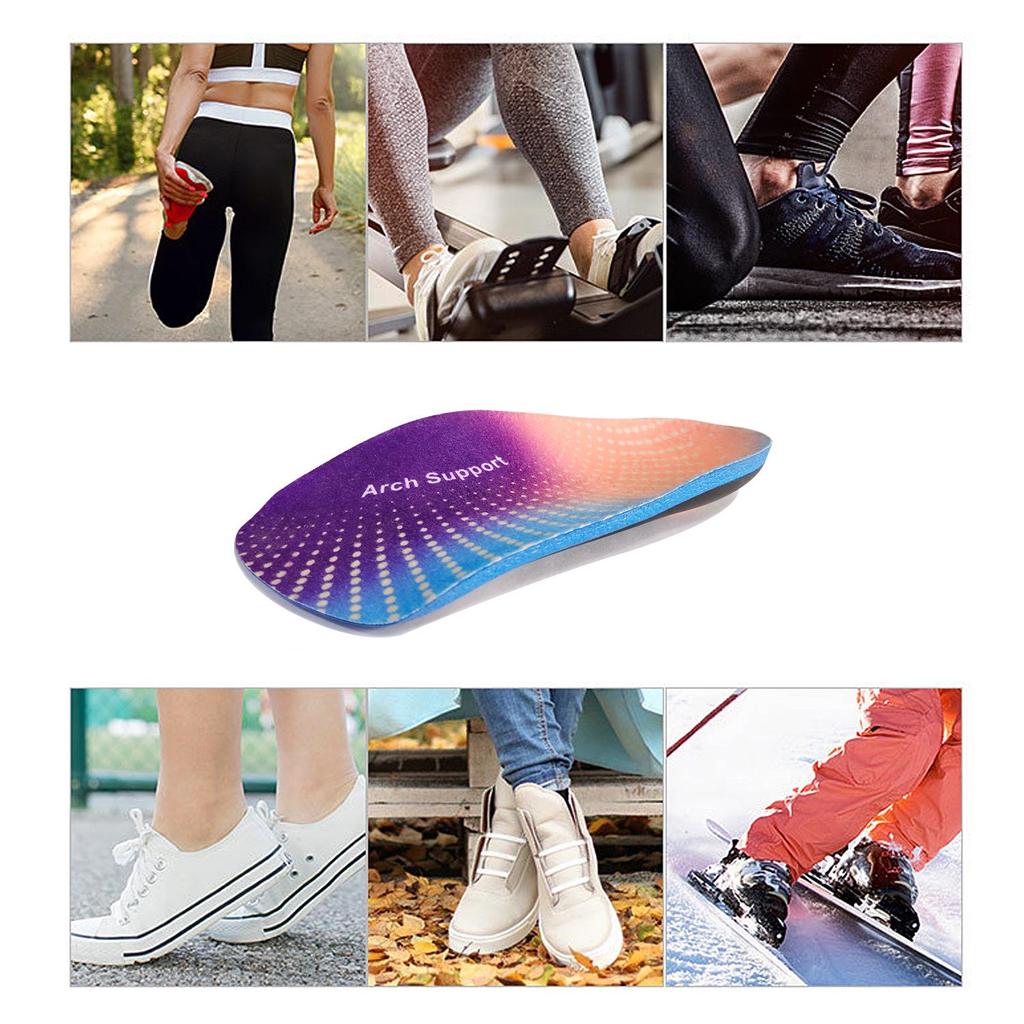 Ortopedická vložka s podporou klenby pro korekci ploché nohy a vyrovnání nohou do X