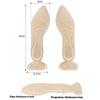 Memory Foam-Einlegesohlen für Damen, Einlegesohlen für High-Heel-Schuhe, rutschfeste, zuschneidbare Einlegesohle, bequem, atmungsaktiv, Fersenschutz, Massage-Schuhpolster