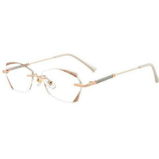 2023 Starlight Glitter Rimless HD Anti-Blue Light Ultralight Age-Reducing Reading Glasses