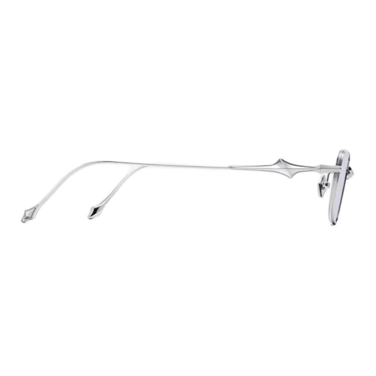 Gentle Monster Bold Series Minimalist Personality Design Titanium Alloy Square Sunglasses Unisex Sunglasses Bright-Silver SAGA02(V)